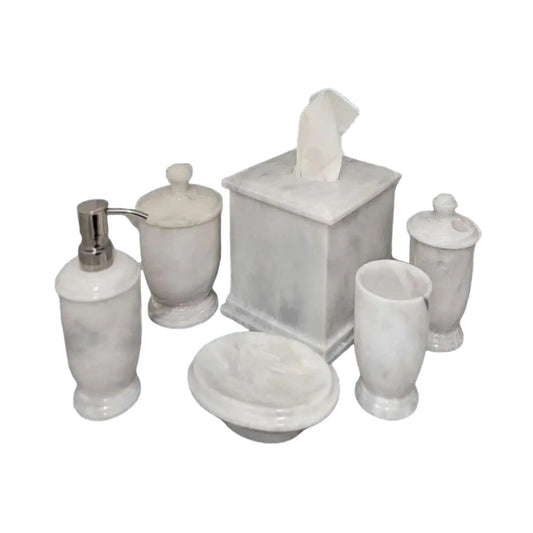 Luxury White Marble Bathroom Set - PoshaBella