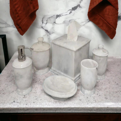 Luxury White Marble Bathroom Set - PoshaBella