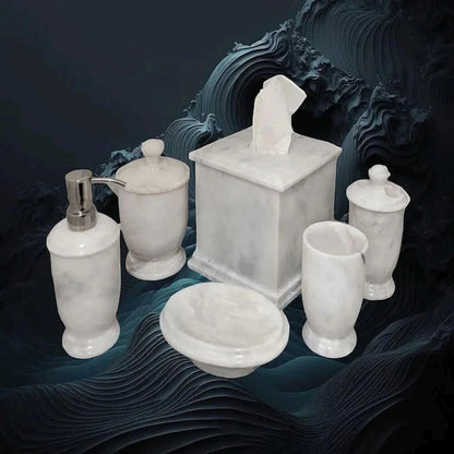 Luxury White Marble Bathroom Set - PoshaBella