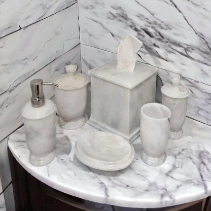 Luxury White Marble Bathroom Set - PoshaBella