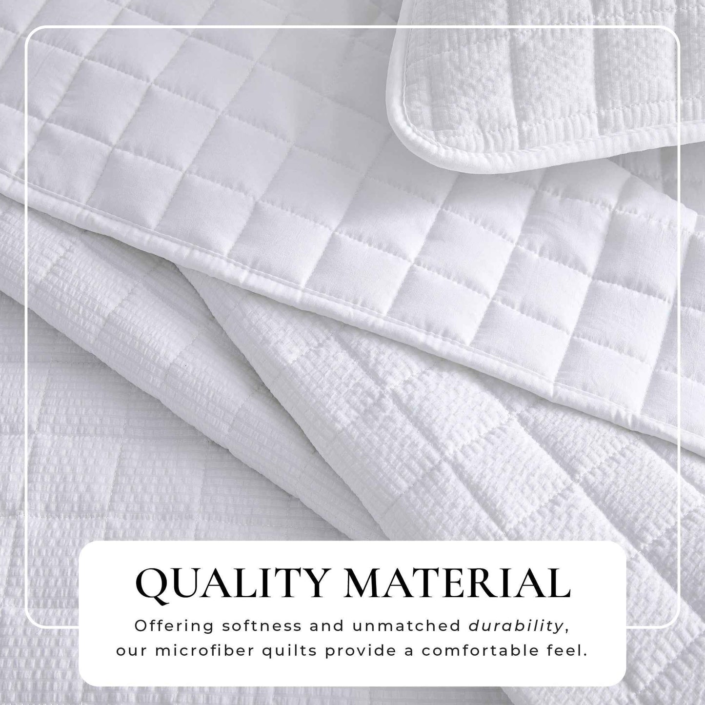 Box-Stitched Seersucker Quilt Set - Seersucker Collection
