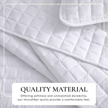 Box-Stitched Seersucker Quilt Set - Seersucker Collection