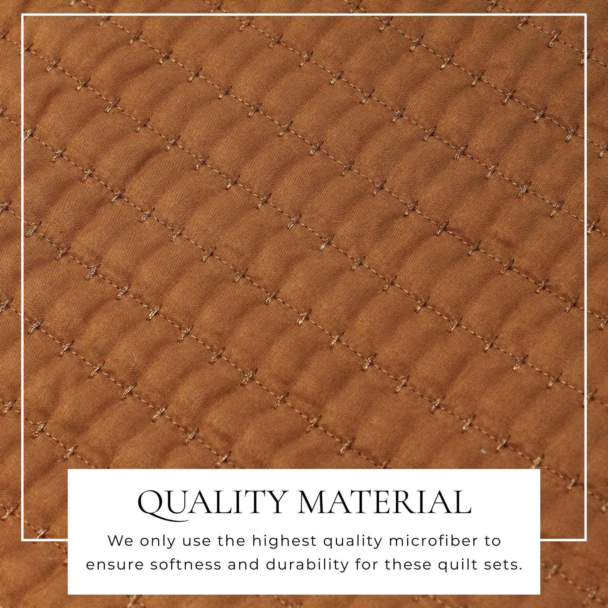 3-Piece Solid Quilt - Alicia Collection