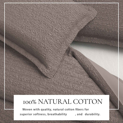 100% Cotton Honeycomb Waffle Duvet Set - Mattea Collection