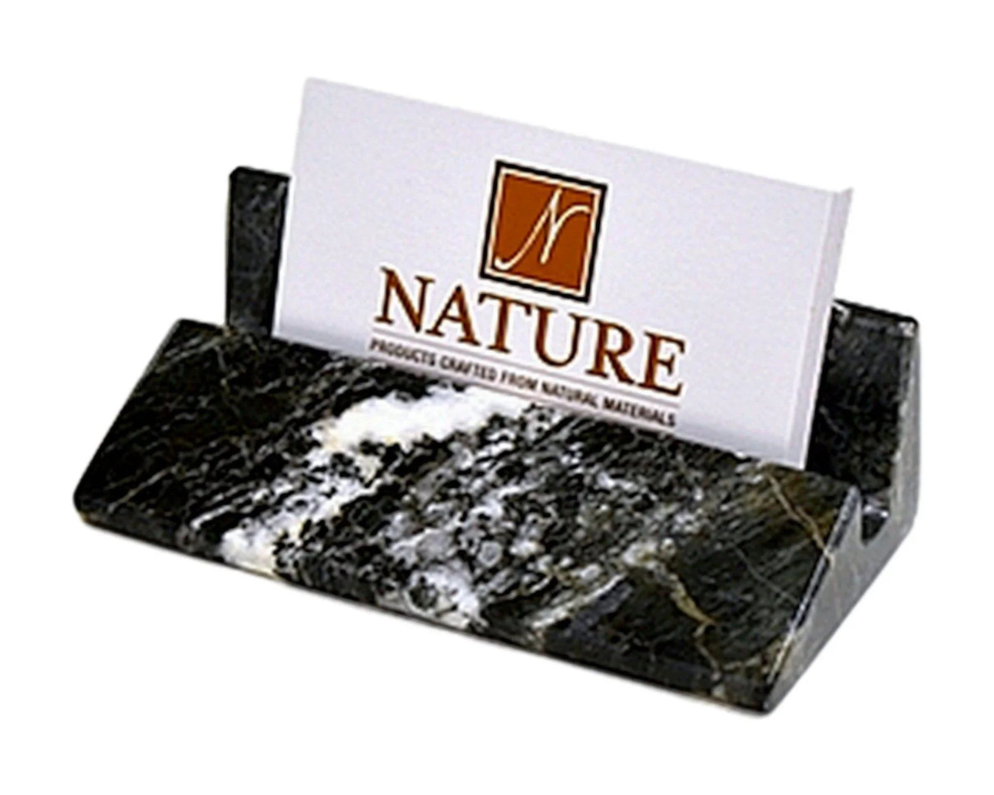 Marble Business Card Holder of Black Zebra Marble - PoshaBella