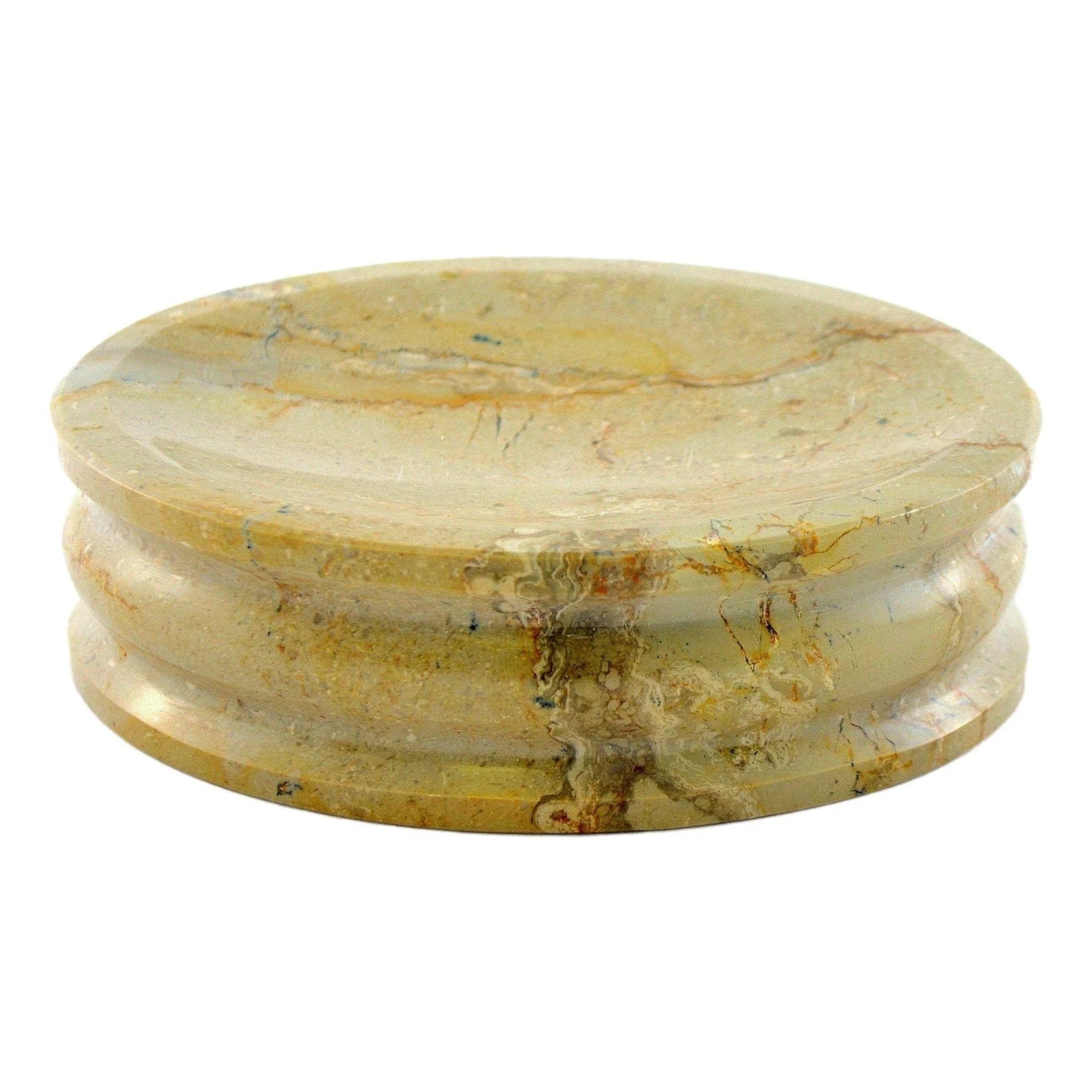 Marble Soap Dish of Sahara Beige Marble - PoshaBella