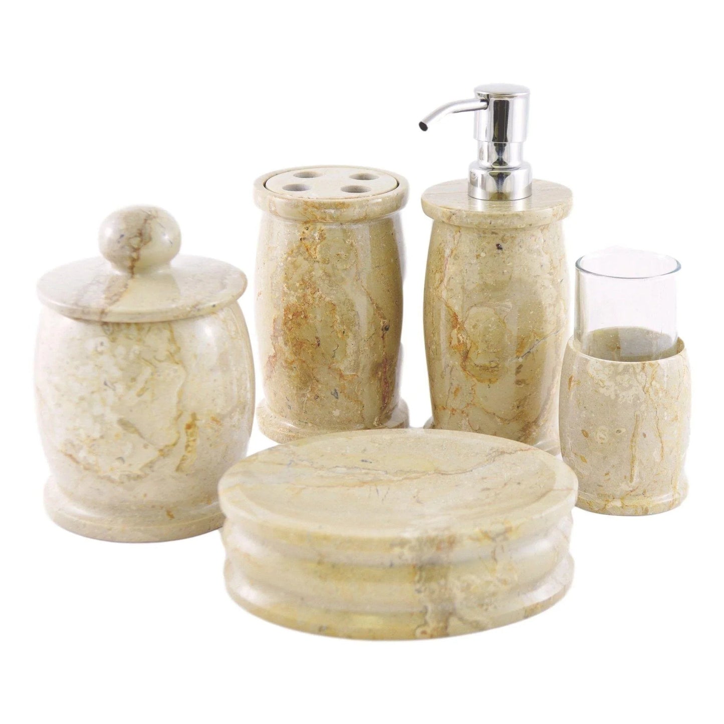 Marble Soap Dish of Sahara Beige Marble - PoshaBella