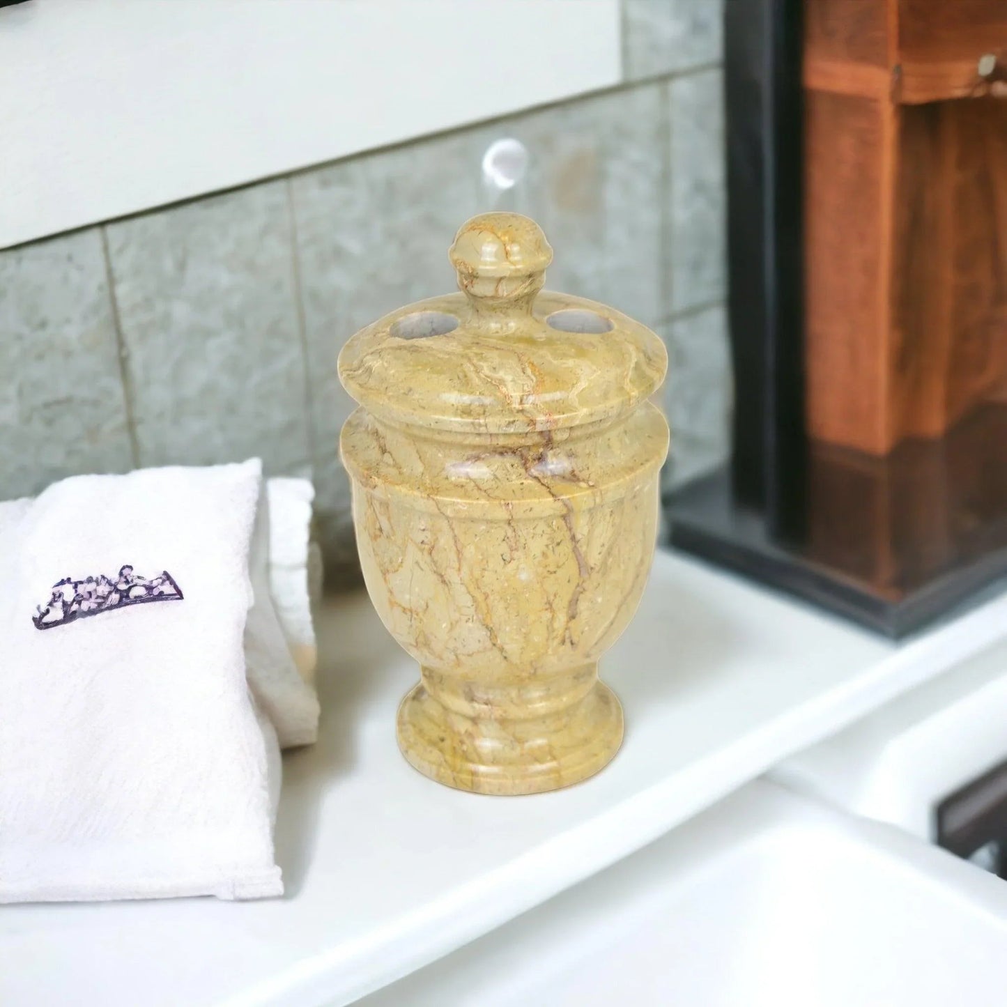 Marble Toothbrush Holder - PoshaBella