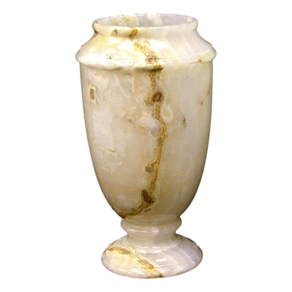 Marble Vase |13 inch White Onyx Decorative Vase - PoshaBella