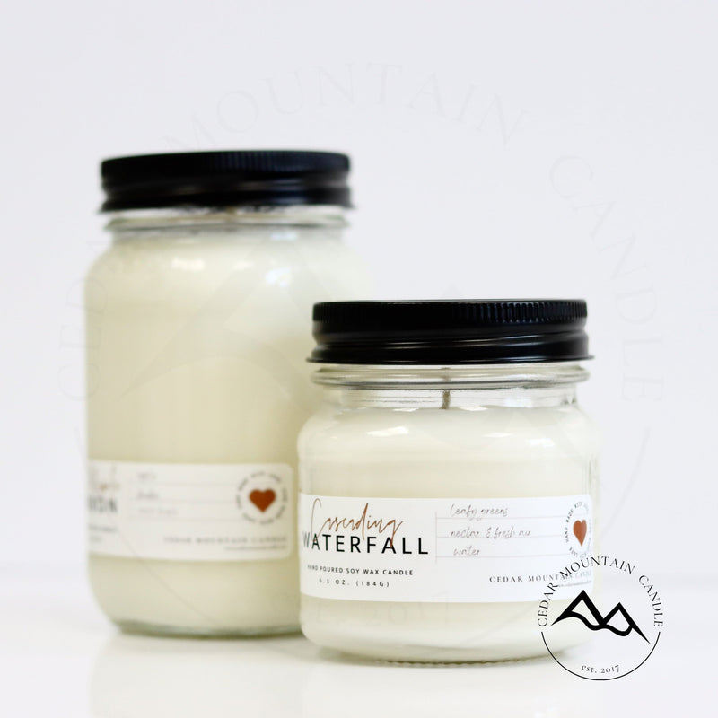6.5 oz Mason Jar Soy Candle - Spiced Cranberry Apple