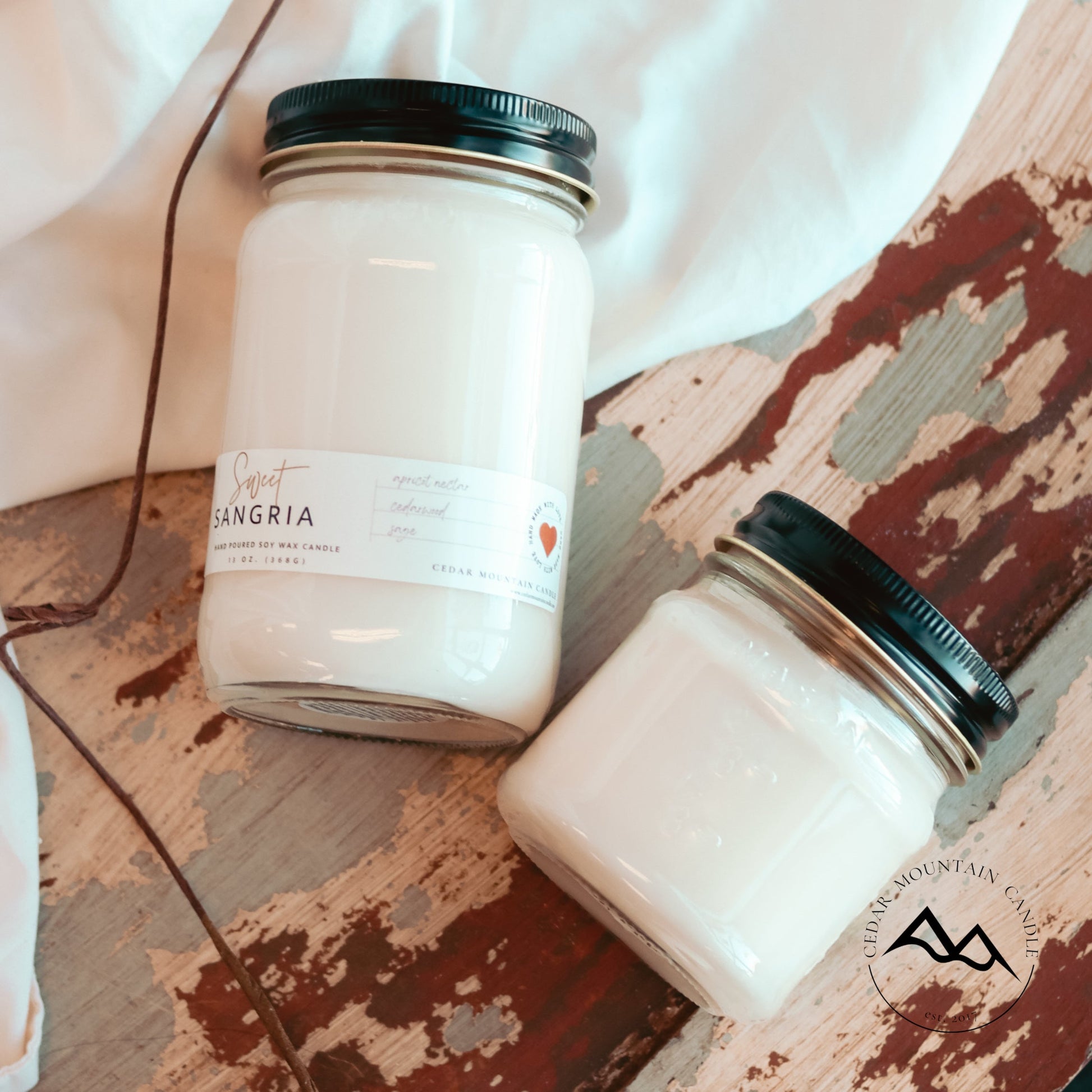 Mason Jar Soy Candle - Choose Size and Scent - PoshaBella