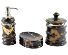 Michelangelo Marble 3-Piece Bathroom Accessory Set