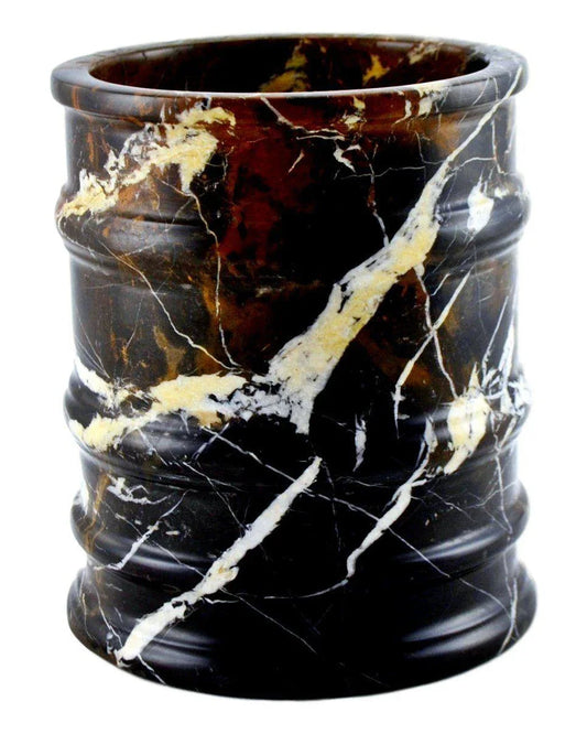 Michelangelo Marble Waste Basket | Bengal Collection - PoshaBella