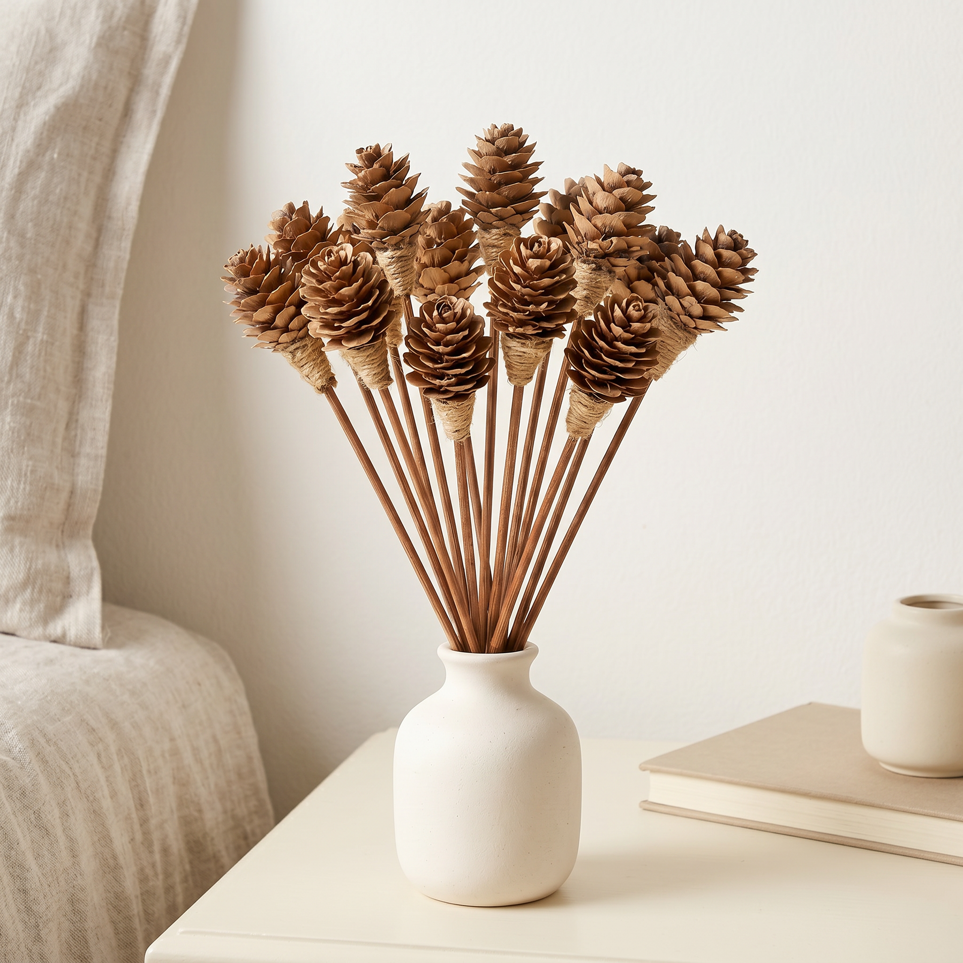 Mini Pinecone Reed Diffuser Sticks, 9" — 16 Pack Sunsum® Intentional Living