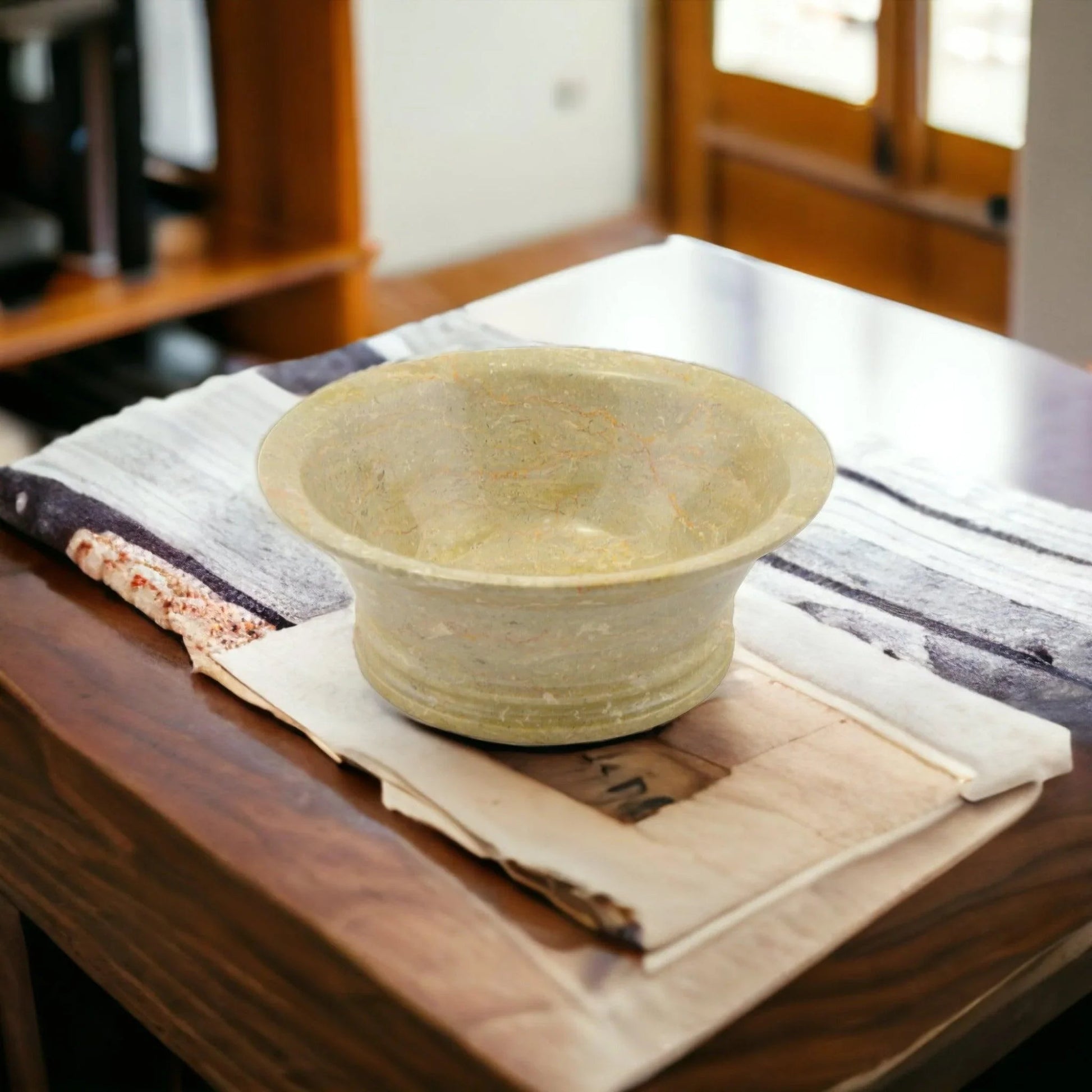 Modern Fruit Bowl - Sahara Beige Mable 8 inch Bowl - PoshaBella