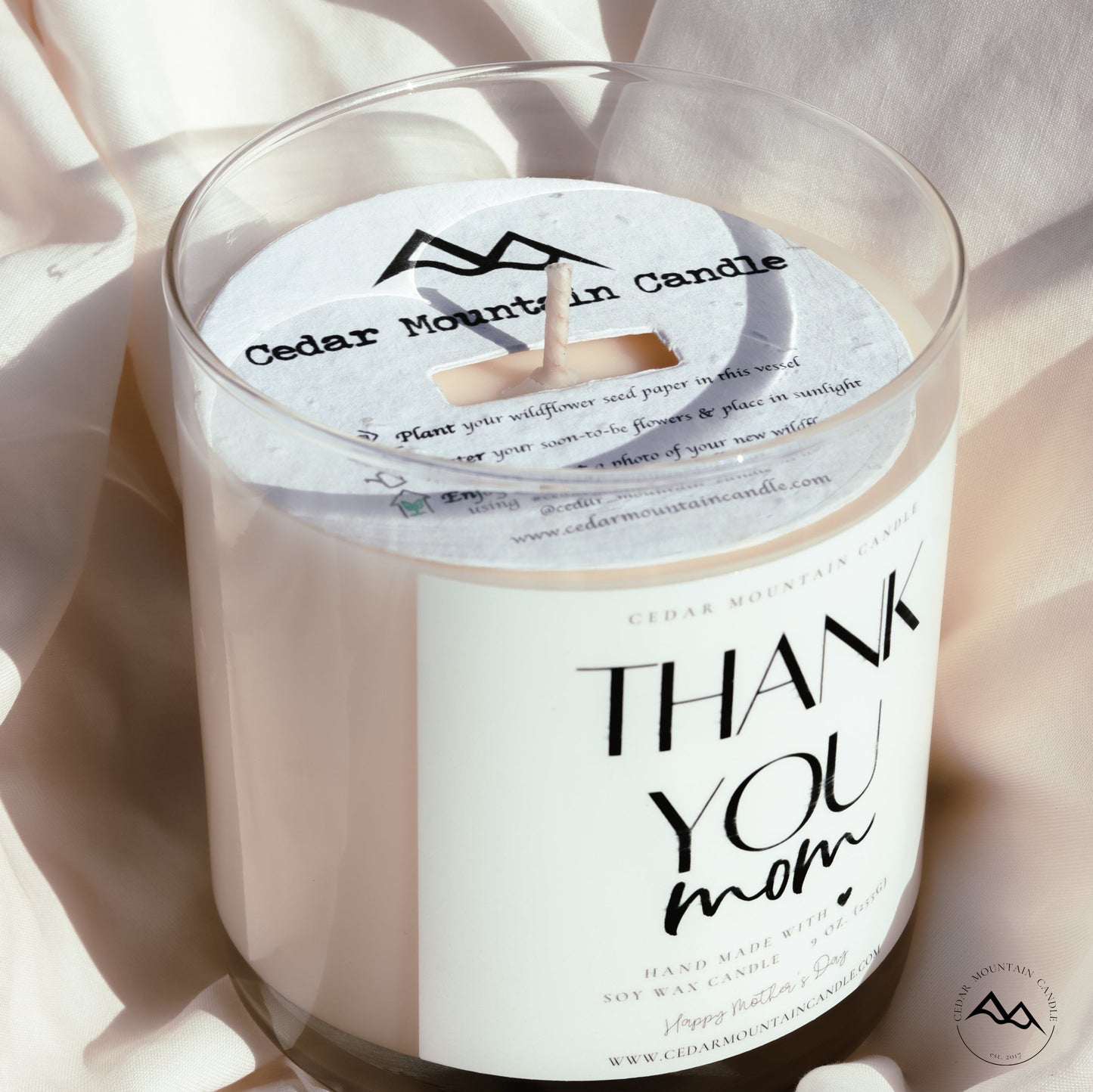 Happy Mother's Day - Mother's Day Soy Candle - 9 oz Glass Jar Candle - PoshaBella