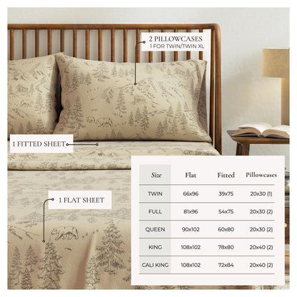 4-Piece Turkish Cotton Flannel Sheet - Stratton Collection