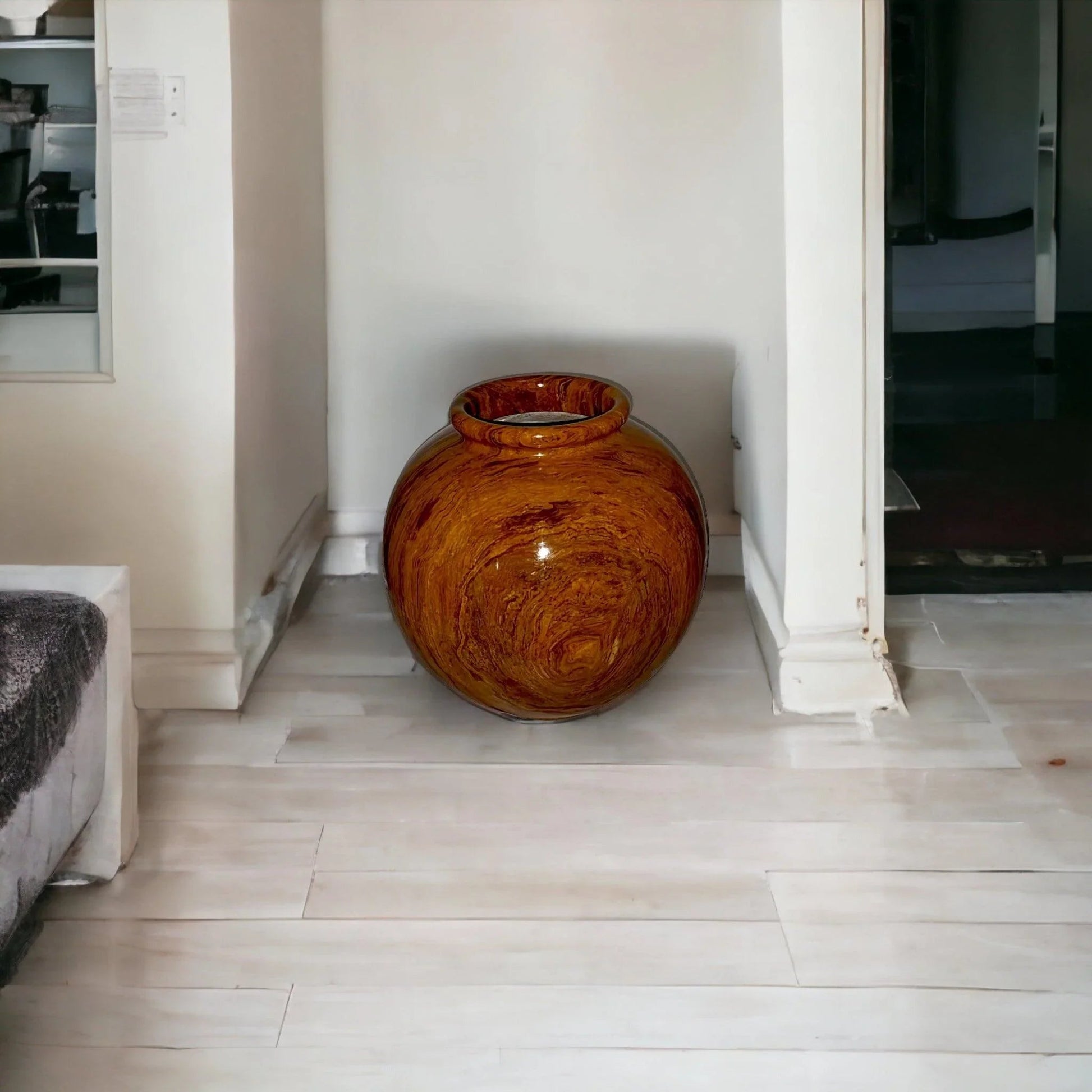 Multi Brown Onyx 12 inch Vase - PoshaBella