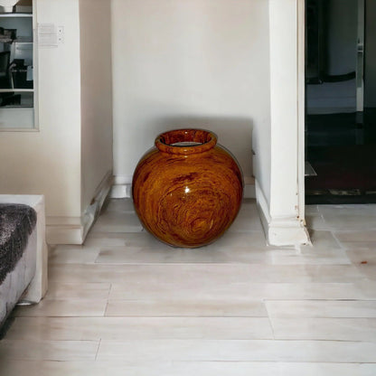 Multi Brown Onyx 12 inch Vase - PoshaBella