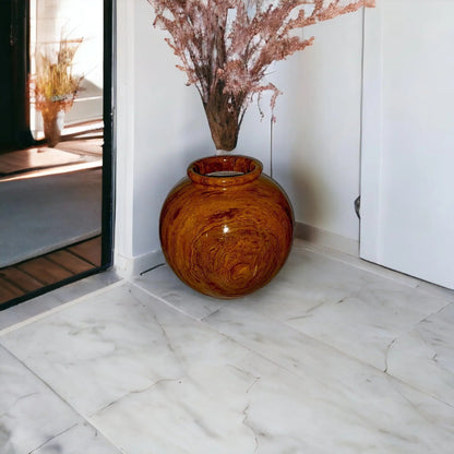 Multi Brown Onyx 12 inch Vase - PoshaBella