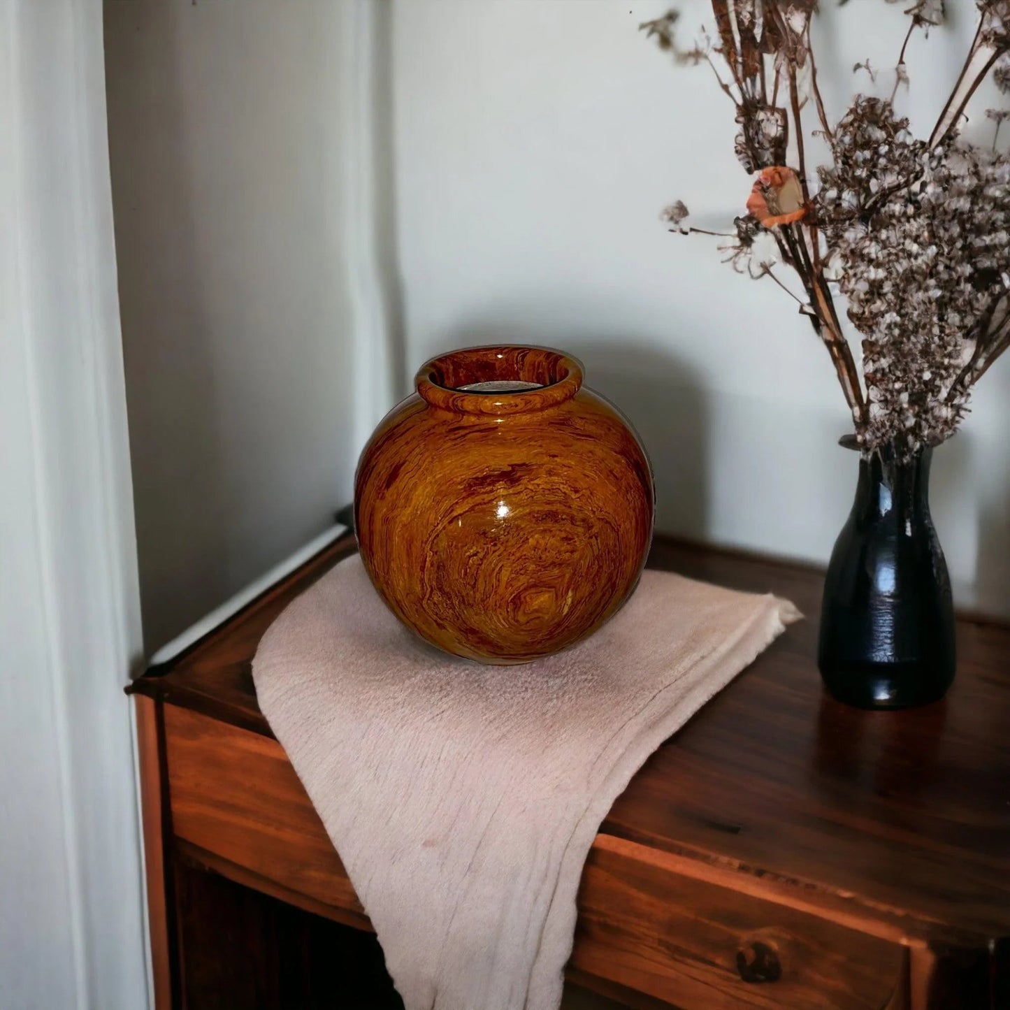 Multi Brown Onyx 12 inch Vase - PoshaBella