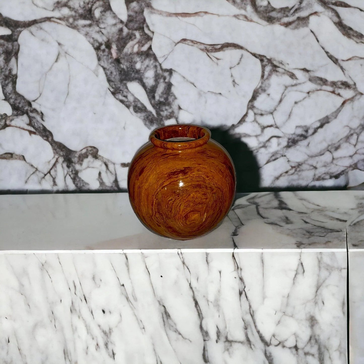 Multi Brown Onyx 12 inch Vase - PoshaBella