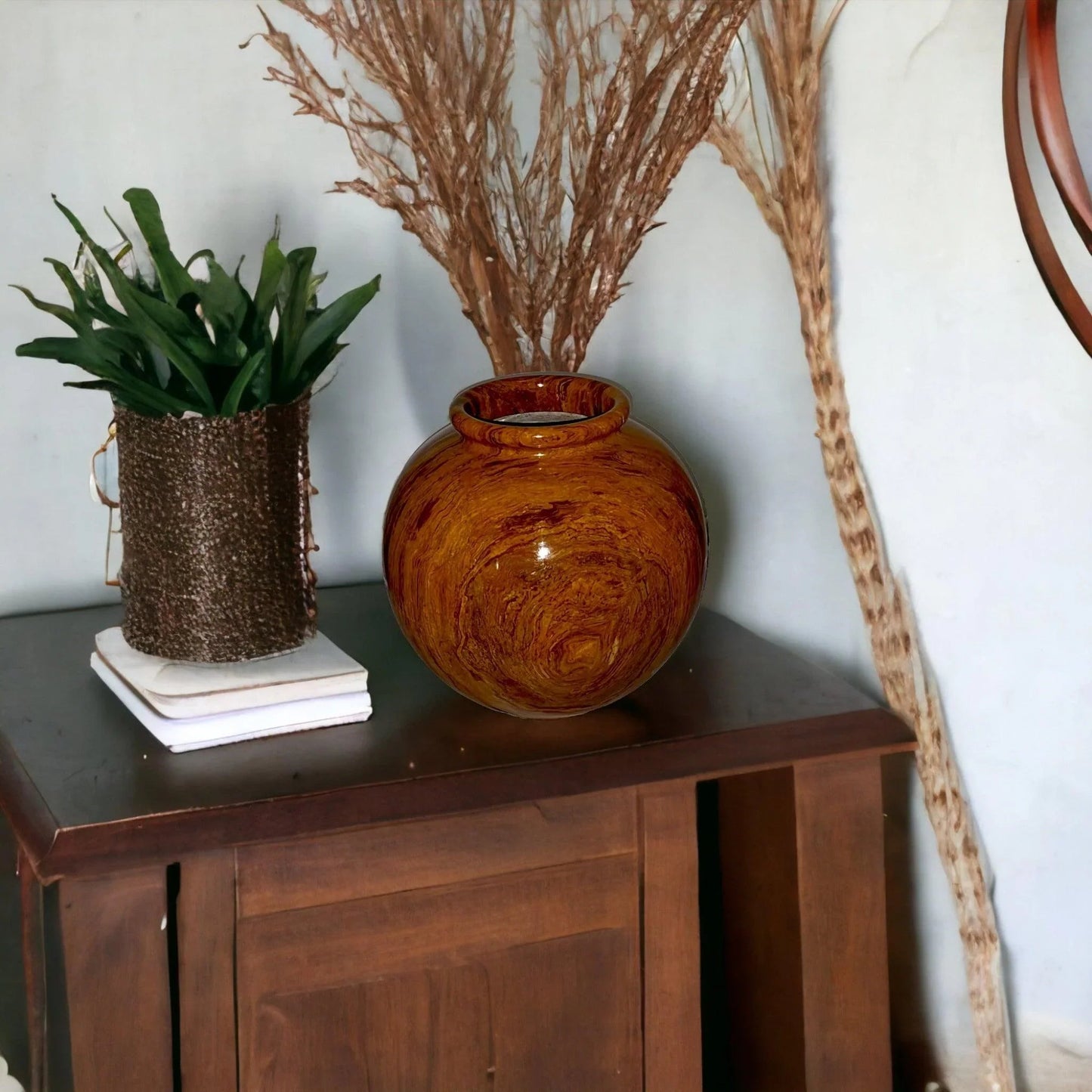 Multi Brown Onyx 12 inch Vase - PoshaBella