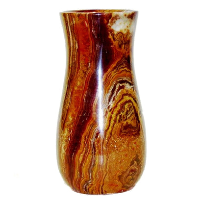Multi Brown Onyx 9 inch Vase - PoshaBella