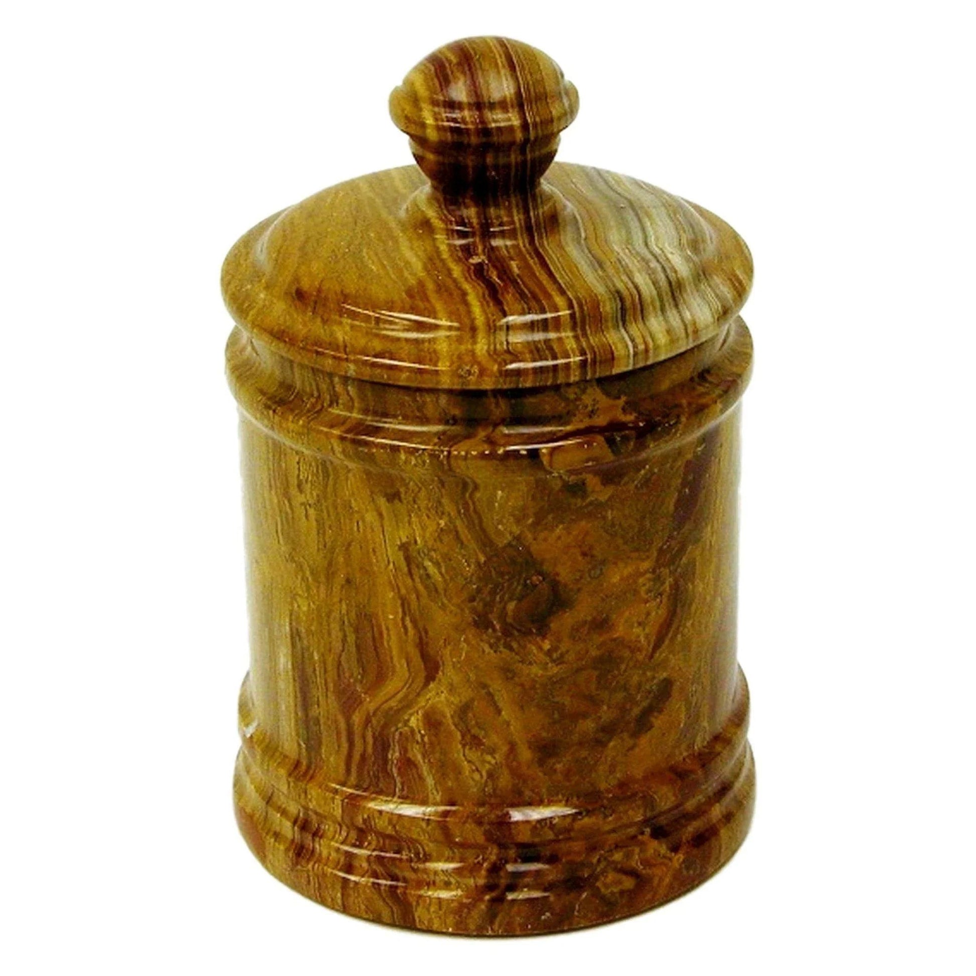 Multi Brown Onyx Kitchen Canister | 9 inches Tall - PoshaBella