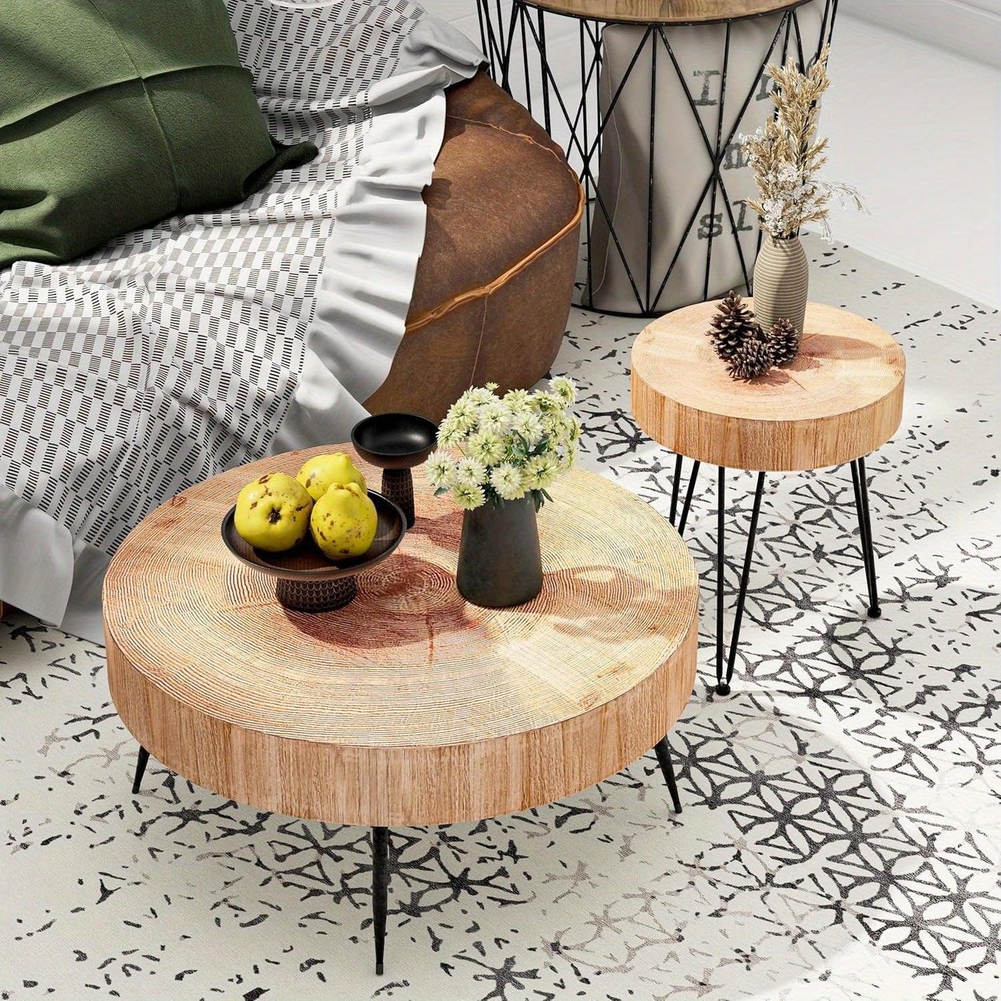 Nesting Table - Modern Reclaimed Wood Set