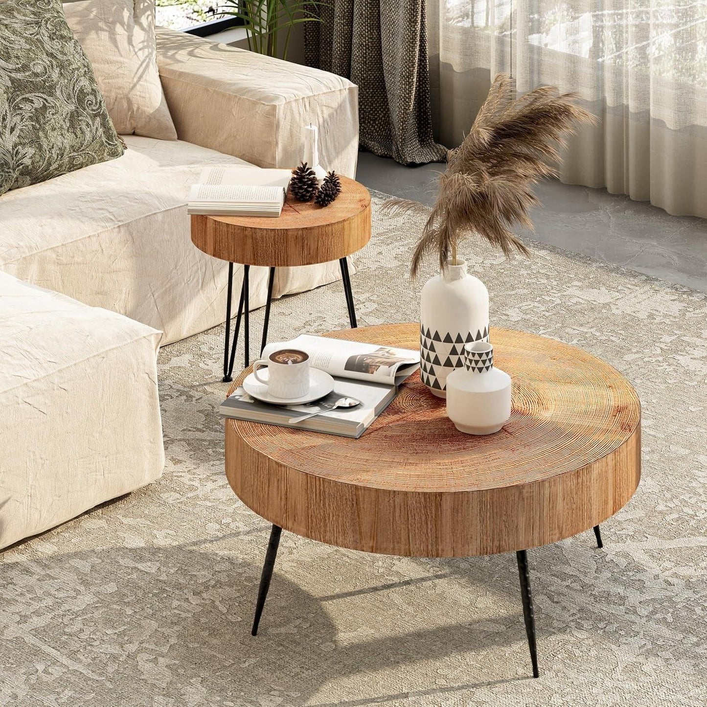 Nesting Table - Modern Reclaimed Wood Set