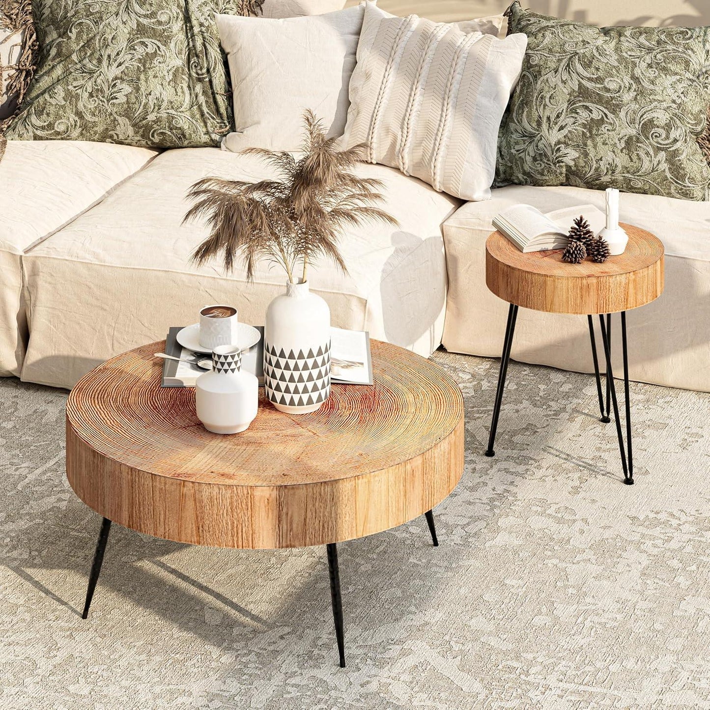 Nesting Table - Modern Reclaimed Wood Set
