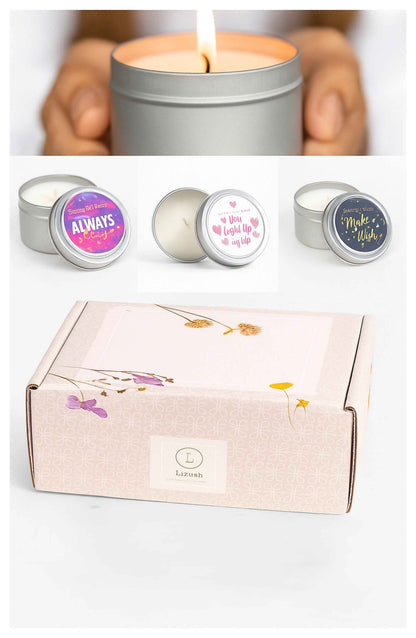 Bergamot & Lavender Soy Candle Trio – 3 Aromatherapy Candles