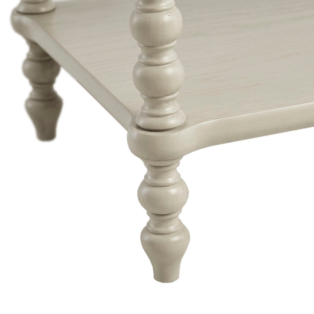 Nightstand With 1 Drawer And Turned Legs