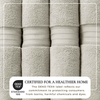 100% Cotton Premium Bath Towel Set - Chiara Collection