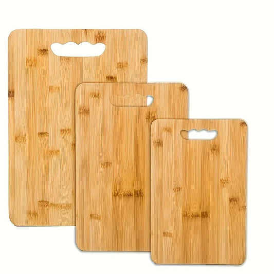 Non-Toxic Bamboo Set of 3 Chopping Boards