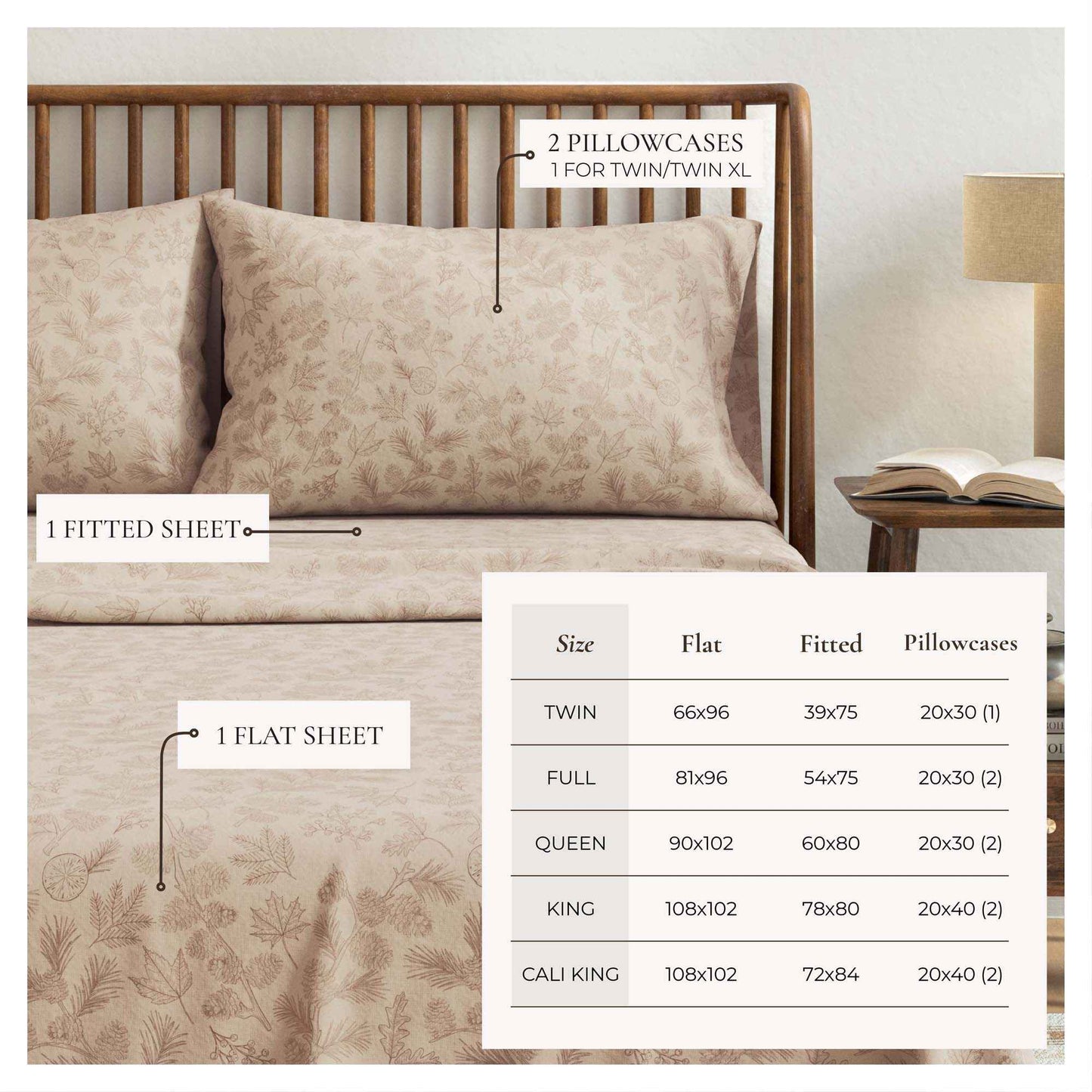 Turkish Cotton Flannel Sheet Set - Elevated Lodge Collection