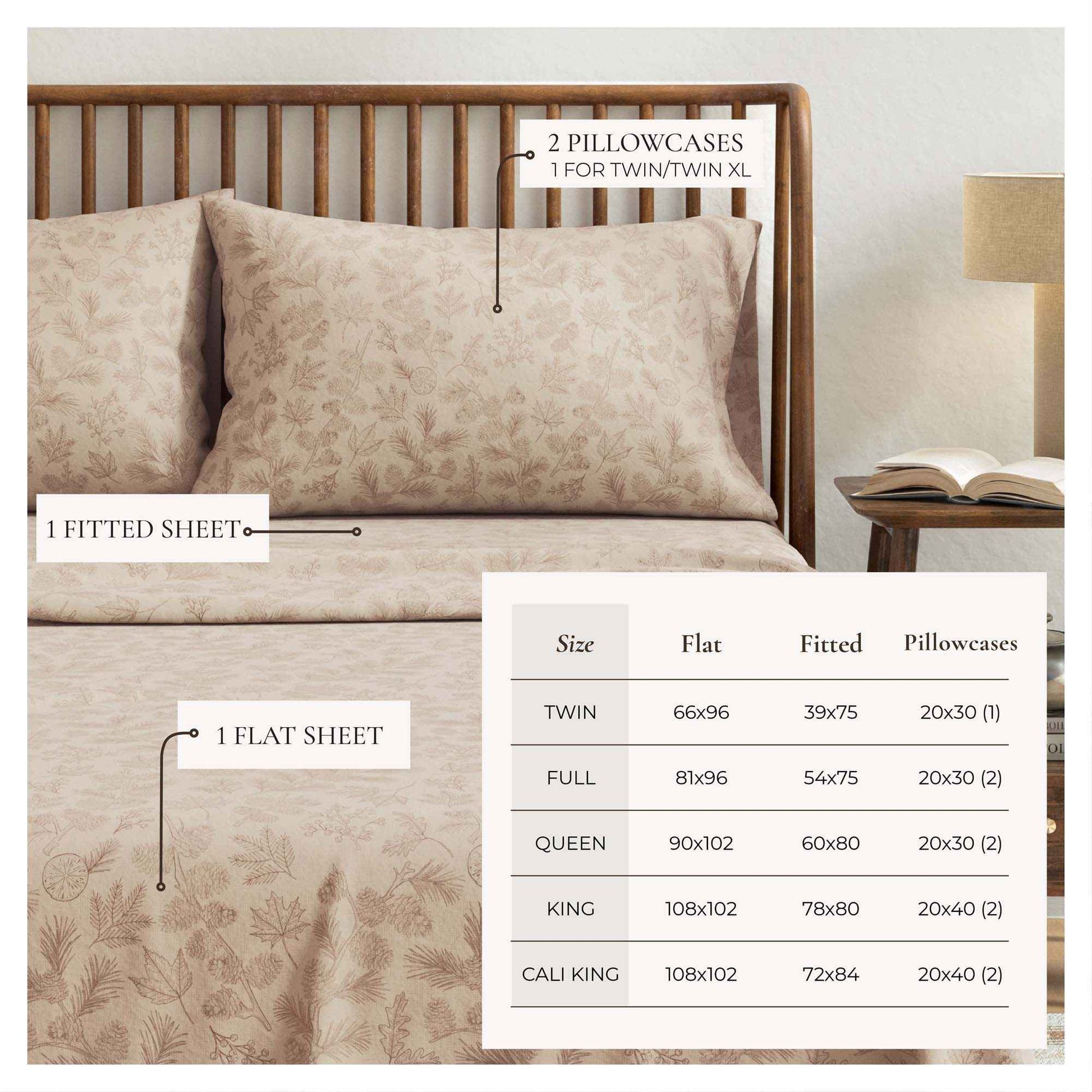 Turkish Cotton Flannel Sheet Set - Elevated Lodge Collection