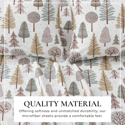 4-Piece Lodge Microfiber Sheet - Mountain Ridge Collection