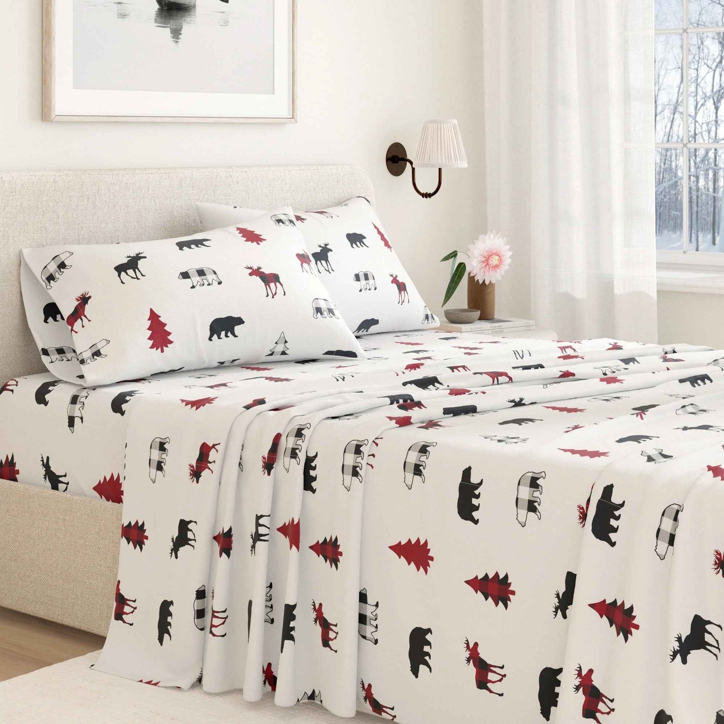 100% Turkish Cotton Flannel Sheet Sets - Boulder Collection
