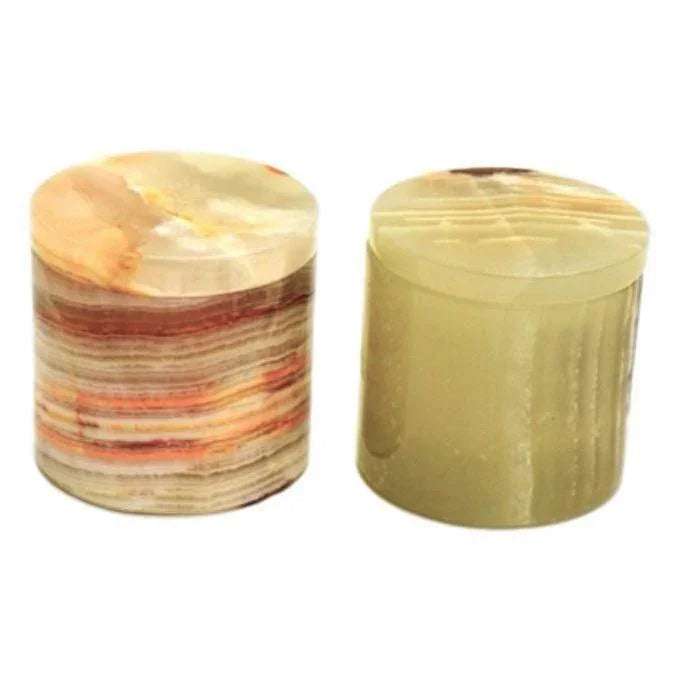 Onyx Decorative Pill Boxes | Set of Two - PoshaBella