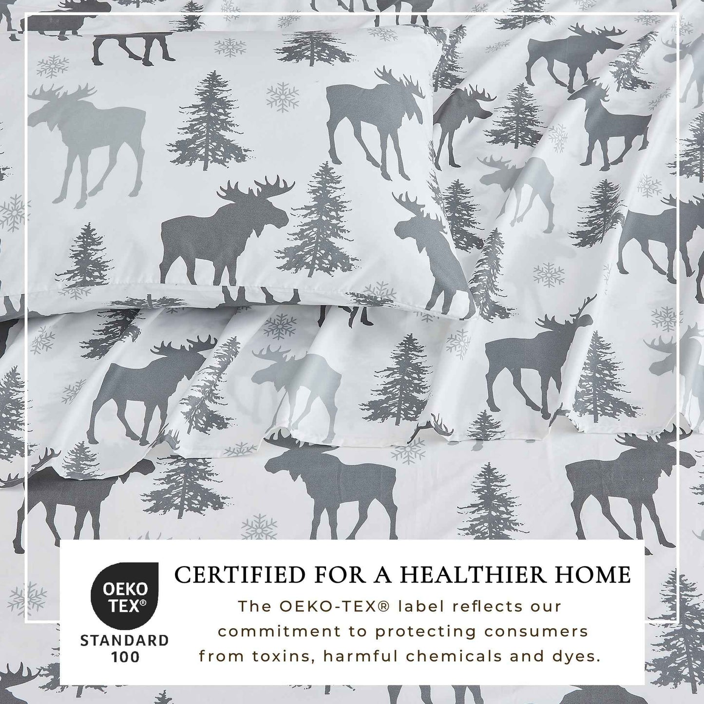 4-Piece Lodge Microfiber Sheet - Mountain Ridge Collection