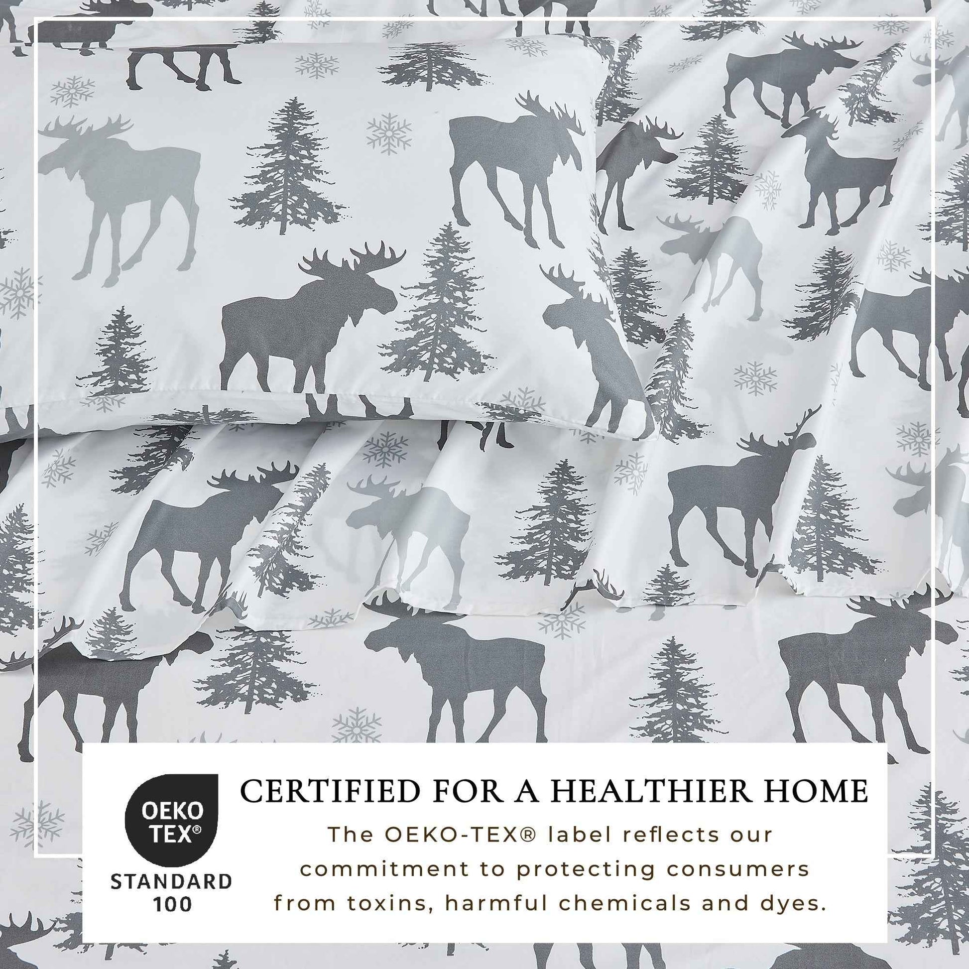 4-Piece Lodge Microfiber Sheet - Mountain Ridge Collection