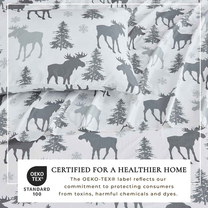 4-Piece Lodge Microfiber Sheet - Mountain Ridge Collection