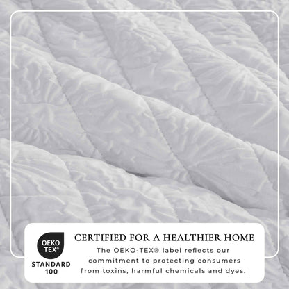 Floral Embossed Quilt Set - Floral Microsculpt Collection