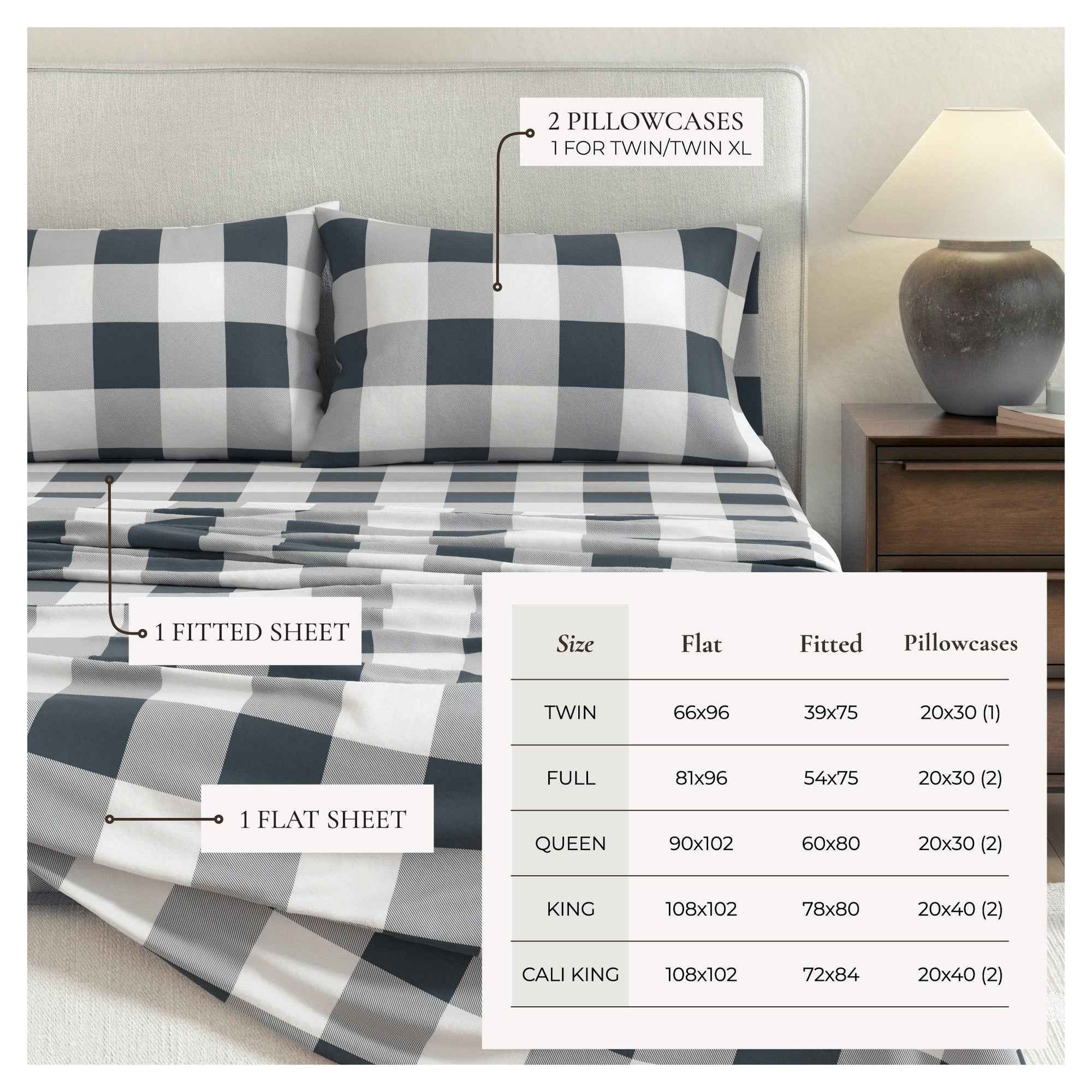 Turkish Cotton Flannel Sheet - Belle Collection
