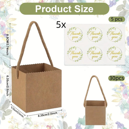Paper Kraft Planter Bags for Plants and Gifts