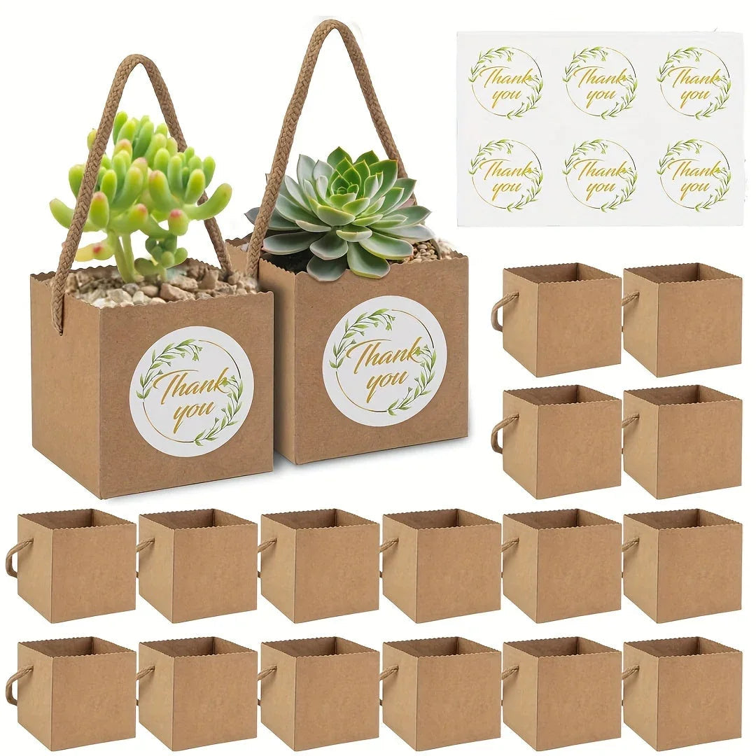 Paper Kraft Planter Bags for Plants and Gifts