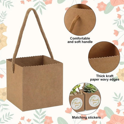 Paper Kraft Planter Bags for Plants and Gifts
