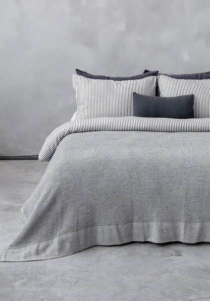 Pergamon Throw in Grey - PoshaBella